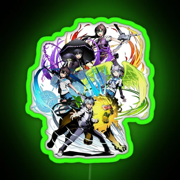 Strike The Blood Character Mashup Anime RGB Neon Sign