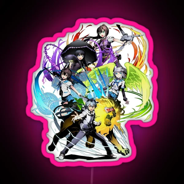 Strike The Blood Character Mashup Anime RGB Neon Sign