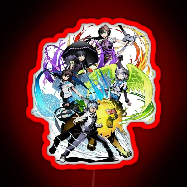 Strike The Blood Character Mashup Anime RGB Neon Sign