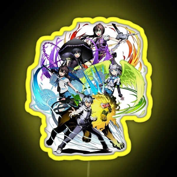 Strike The Blood Character Mashup Anime RGB Neon Sign
