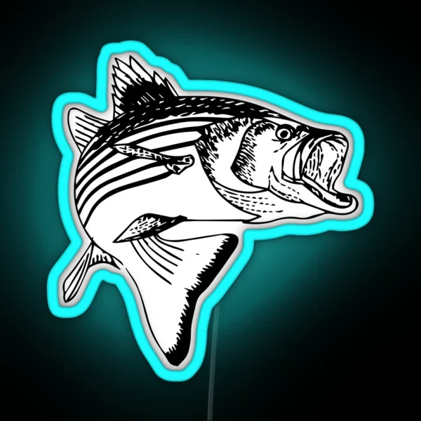 Striped Bass RGB Neon Sign