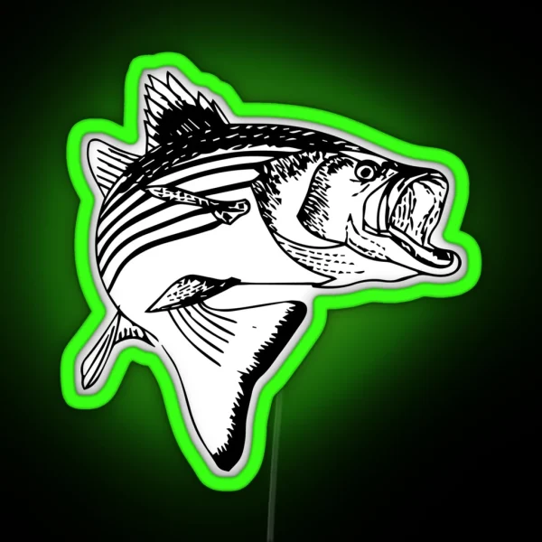 Striped Bass RGB Neon Sign