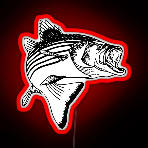 Striped Bass RGB Neon Sign
