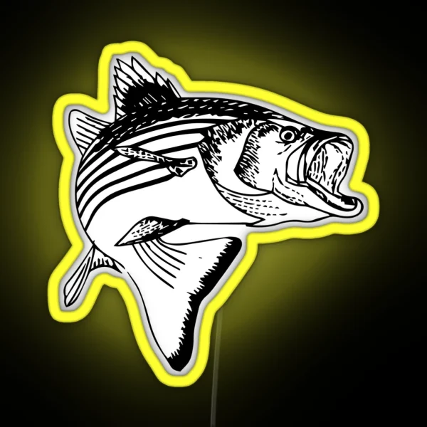 Striped Bass RGB Neon Sign