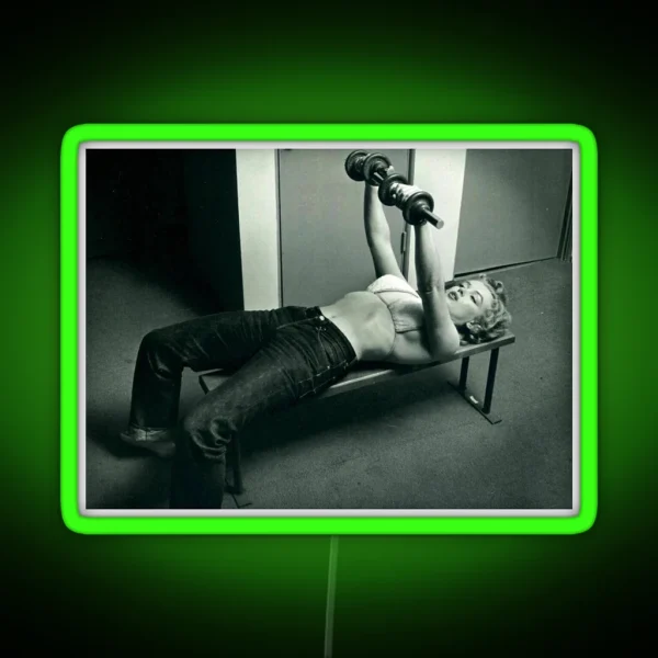 Strong Woman Marilyn Monroe RGB Neon Sign