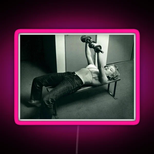 Strong Woman Marilyn Monroe RGB Neon Sign