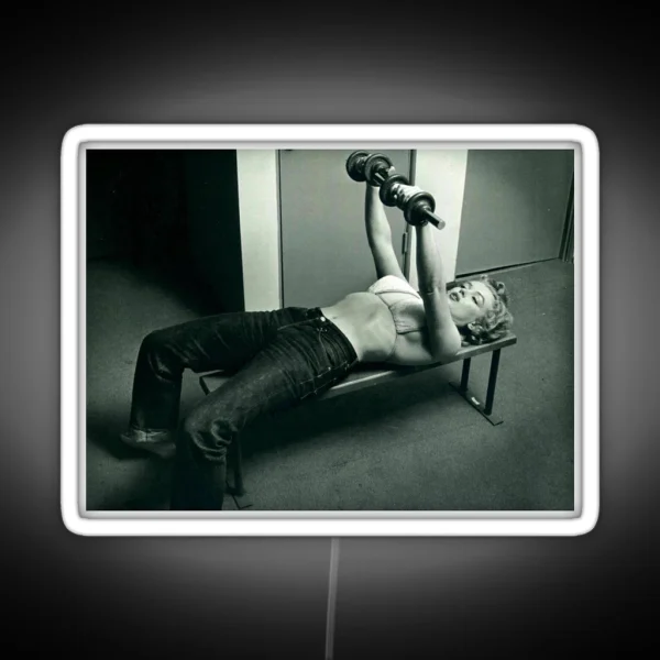 Strong Woman Marilyn Monroe RGB Neon Sign