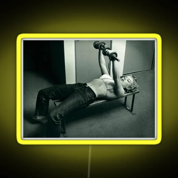 Strong Woman Marilyn Monroe RGB Neon Sign