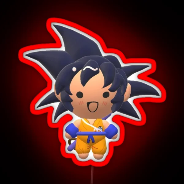 Stupid Fat Goku Baby RGB Neon Sign