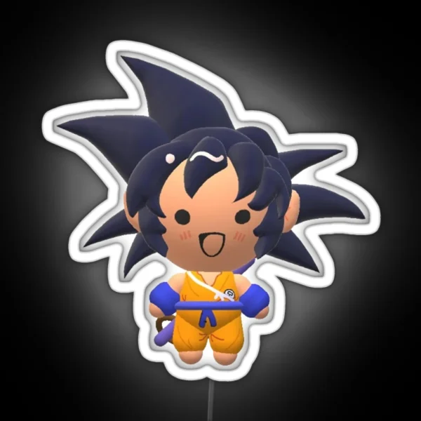 Stupid Fat Goku Baby RGB Neon Sign