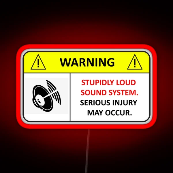Stupidly Loud Sound System RGB Neon Sign