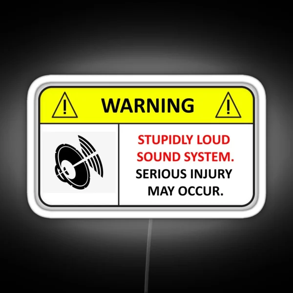 Stupidly Loud Sound System RGB Neon Sign