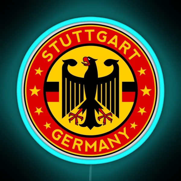 Stuttgart Germany RGB Neon Sign
