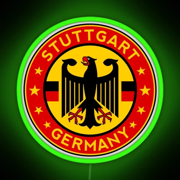 Stuttgart Germany RGB Neon Sign