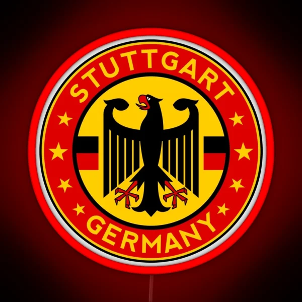 Stuttgart Germany RGB Neon Sign