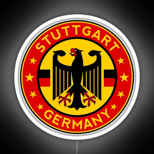 Stuttgart Germany RGB Neon Sign