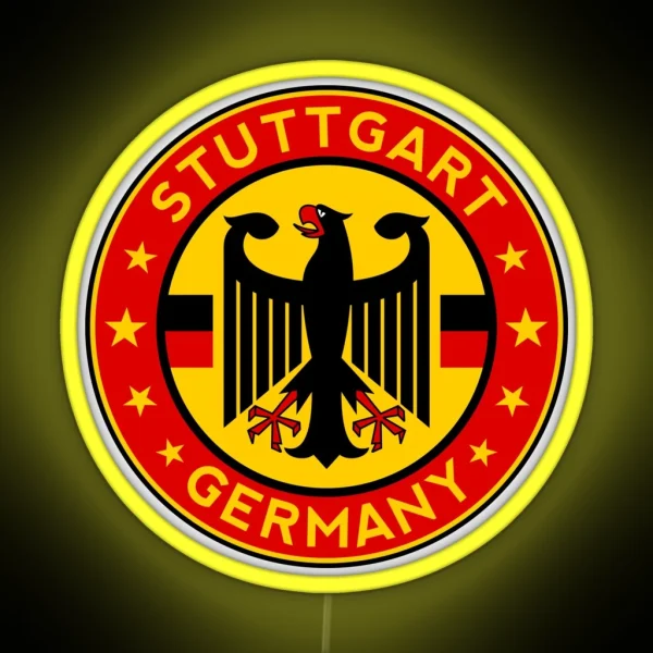 Stuttgart Germany RGB Neon Sign