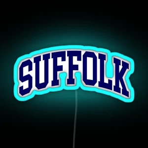 Suffolk University College Font Curved RGB Neon Sign