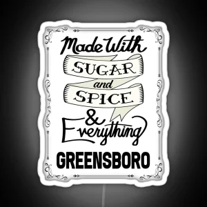 Sugar And Spice Greensboro RGB Neon Sign