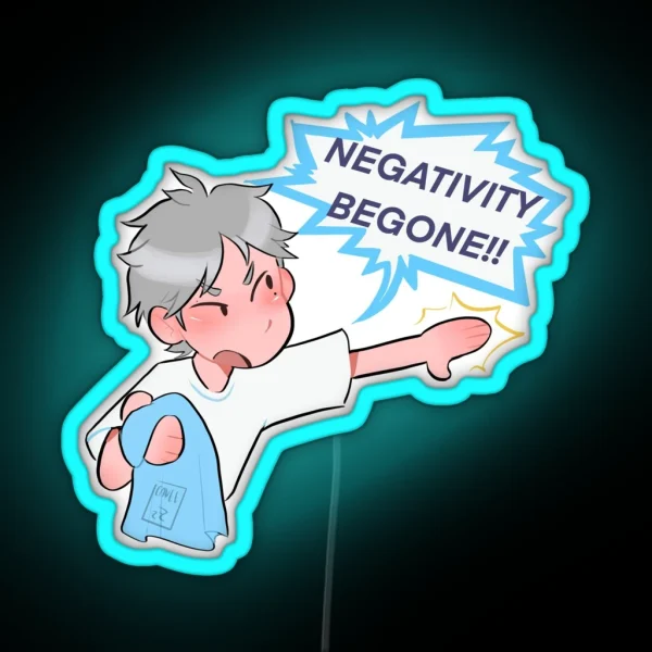 Sugawara Negativity Begone RGB Neon Sign