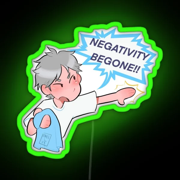Sugawara Negativity Begone RGB Neon Sign