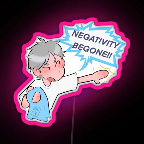 Sugawara Negativity Begone RGB Neon Sign