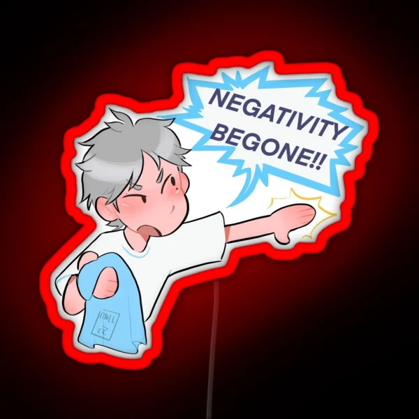 Sugawara Negativity Begone RGB Neon Sign
