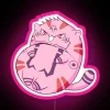Sukuna's neon pink logo from Jujutsu Kaisen