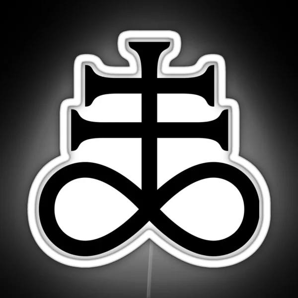 Sulfur Brimstone Leviathan Cross Satanic Cross RGB Neon Sign