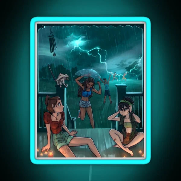 Summer Thunderstorm Shenanigans RGB Neon Sign
