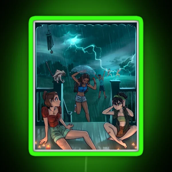 Summer Thunderstorm Shenanigans RGB Neon Sign