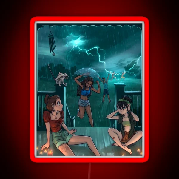 Summer Thunderstorm Shenanigans RGB Neon Sign