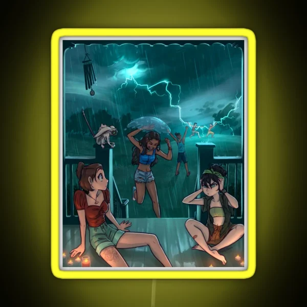 Summer Thunderstorm Shenanigans RGB Neon Sign