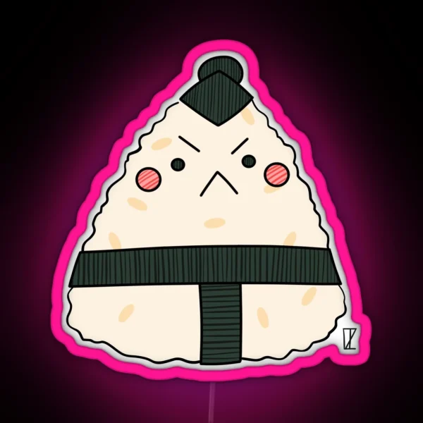 Sumo Onigiri RGB Neon Sign