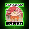 Neon sign featuring a sumo wrestler slurping noodles in a Japanese-inspired showdown.