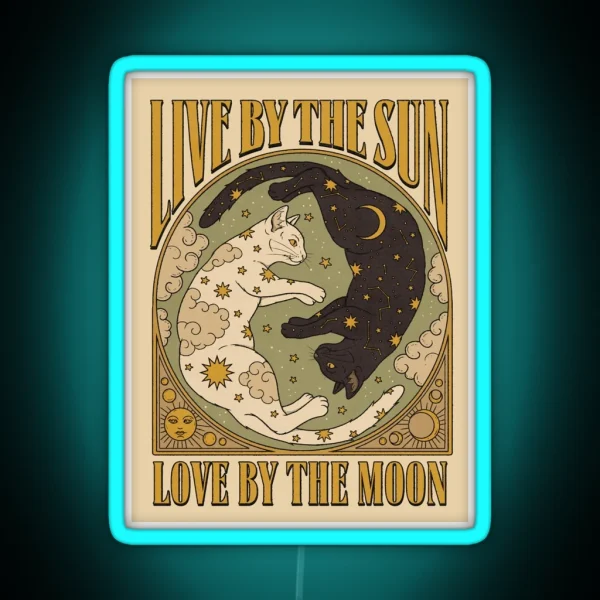 Sun And Moon RGB Neon Sign