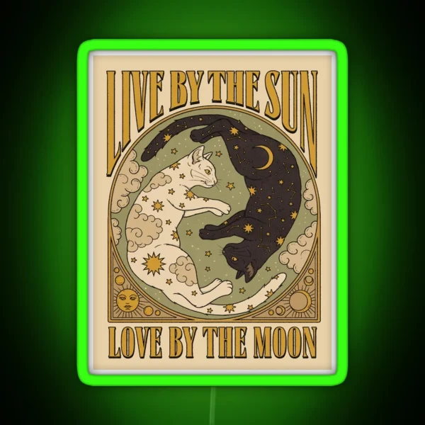 Sun And Moon RGB Neon Sign