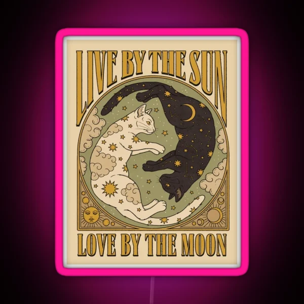Sun And Moon RGB Neon Sign
