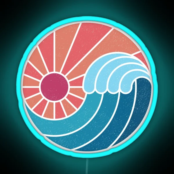 Sun And Sea RGB Neon Sign
