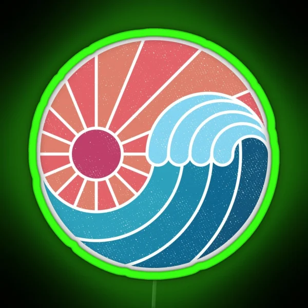 Sun And Sea RGB Neon Sign