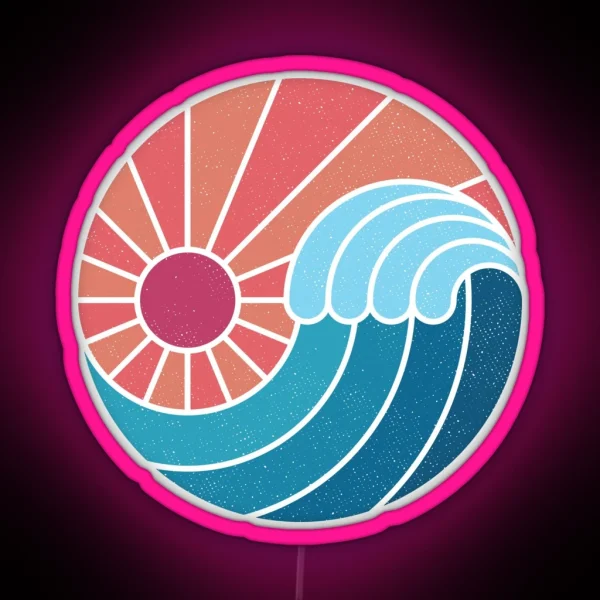 Sun And Sea RGB Neon Sign