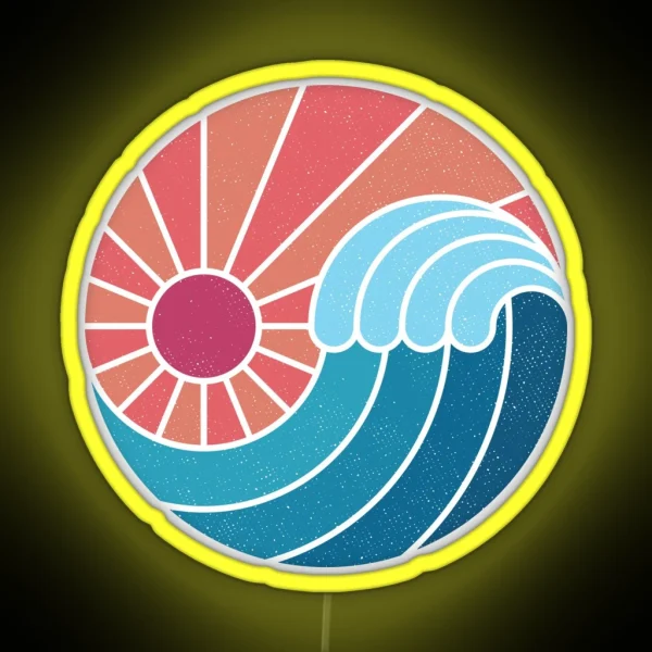 Sun And Sea RGB Neon Sign