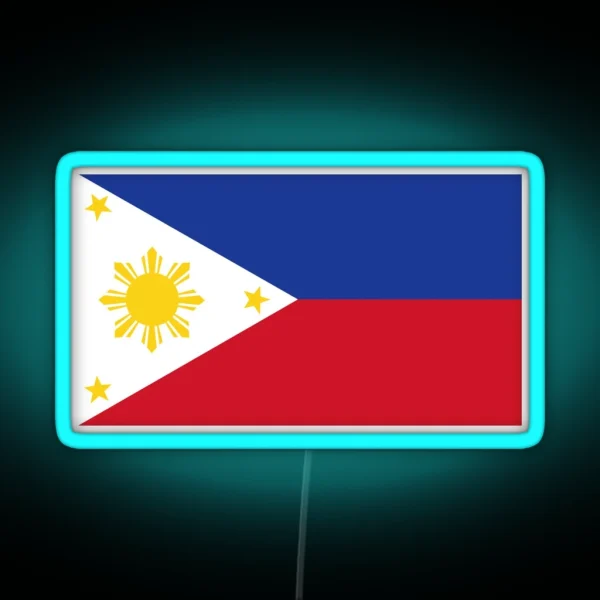 Sun And Stars Flag Of The Philippines RGB Neon Sign