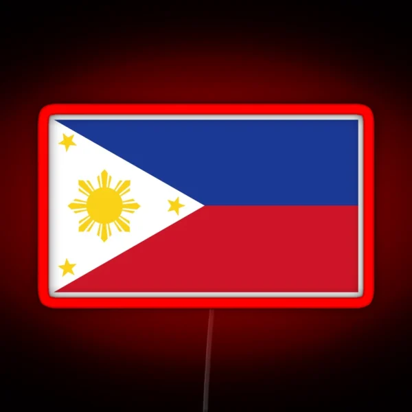 Sun And Stars Flag Of The Philippines RGB Neon Sign