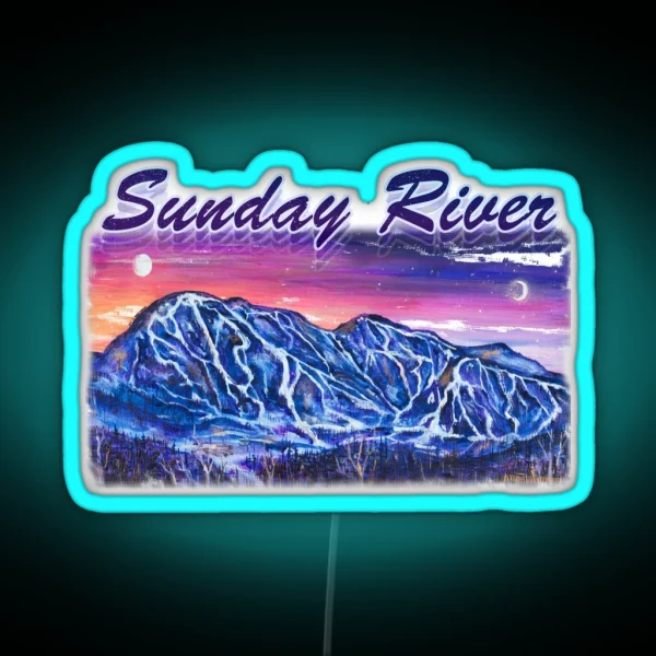 Sunday River Maine RGB Neon Sign