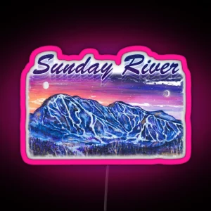 Sunday River Maine RGB Neon Sign