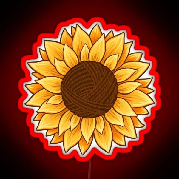 Sunflower Yarn RGB Neon Sign