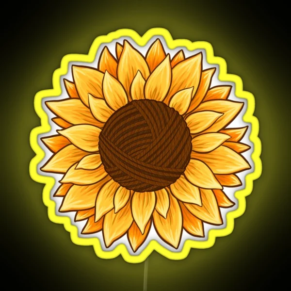 Sunflower Yarn RGB Neon Sign