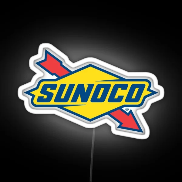 Sunoco Oil Petroleum Company RGB Neon Sign