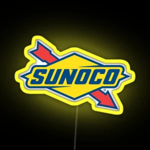 Sunoco Oil Petroleum Company RGB Neon Sign
